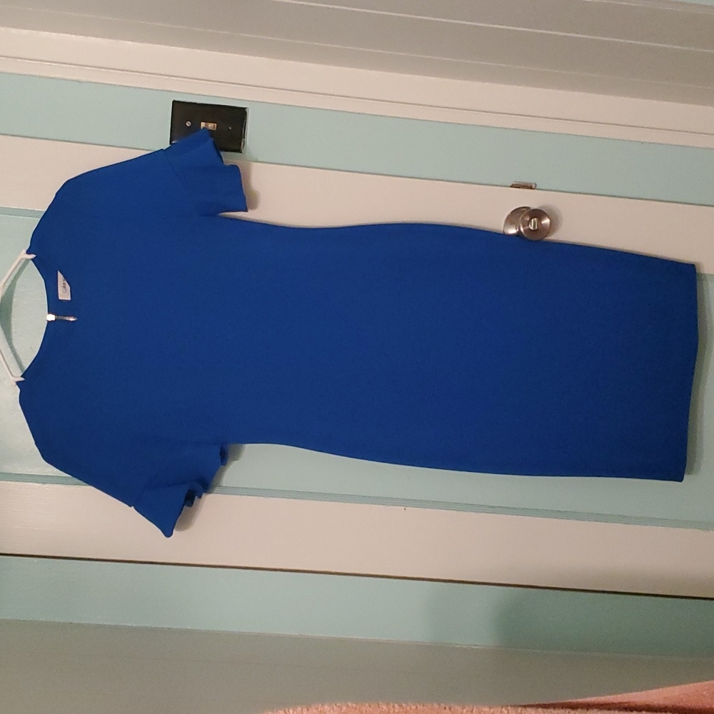 Calvin Klein Blue Sheath Dress